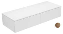 Тумба для ванной Edition 400 2 ящика, грецкий орех, подвесной монтаж 140х53,5х28,9 см, Keuco 31765680000 Keuco