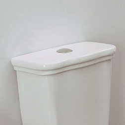 Крышка бачка унитаза Retro с 1 отверстием под кнопку, цвет белый, Kerasan крышка бачка 108101/1082 Kerasan