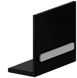 Ручки для мебели Somaris для зерк.шкафа на самоклеящейся (двусторонней) ленте, черный цвет, Keuco 14590 370100 Keuco