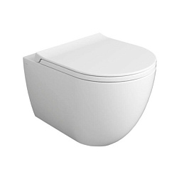 Подвесной унитаз Vignoni 37х48 см, безободковый, без сиденья, Simas VI28bia Simas