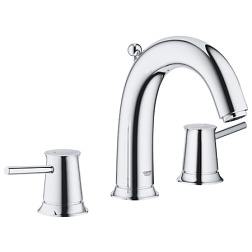 Смеситель для раковины на 3 отверстия BauClassic с донным клапаном, Grohe 20470000 Grohe