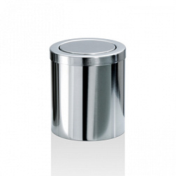 Корзина для мусора Universal полированный, с крышкой, 16 см, цвет стальной, Decor Walther 0611070 Decor Walther