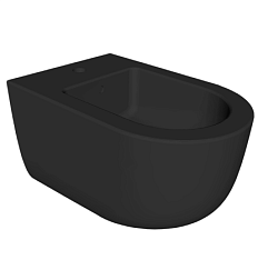 Биде Futura 35,5х53 см, цвет черный матовый, подвесное, без крышки, Hatria A0Y9B802 Hatria