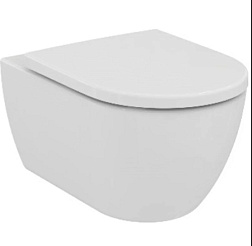 Подвесной унитаз IS ELLISSE 36,5х54,5 см, микролифт, быстросъемное, безободковый, с сиденьем, Ideal Standard T569201 Ideal Standard