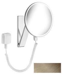 Настенное косметическое зеркало для ванной iLook_move 1 цвет подсветки, бронза, с подсветкой, Keuco 17612039001 Keuco