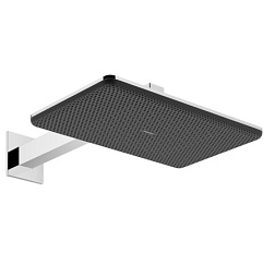 Лейка верхнего душа Alive 34 см, square, с держателем, Hansgrohe 24550000 Hansgrohe