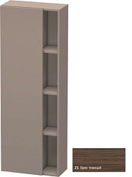 Шкаф-колонна DuraStyle 50х24х140 см, корпус-базальт матовый, фронт-орех темный, левый, подвесной монтаж, Duravit DS1238L2143 Duravit