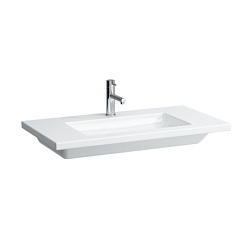 Подвесная раковина Living Square 90х48х12 см, с 3 отверстиями для смесителя, санфарфор, Laufen 8.1643.3.000.108.1 Laufen