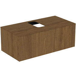 Модуль под раковину Conca 100х50,5х37 см, темный орех, система push-to-open, Ideal Standard T3930Y5 Ideal Standard