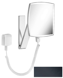 Настенное косметическое зеркало для ванной iLook_move square, управление через кабель, 1 цвет, цвет черный, с подсветкой, Keuco 17613139001 Keuco