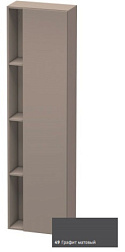 Шкаф-колонна DuraStyle 50х24х180 см, корпус-базальт матовый, фронт-графит матовый, правый, подвесной монтаж, Duravit DS1248R4943 Duravit