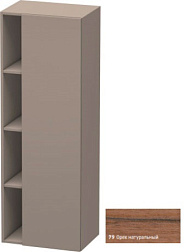 Шкаф-колонна DuraStyle 50х36х140 см, корпус-базальт матовый, фронт-орех натуральный, правый, подвесной монтаж, Duravit DS1239R7943 Duravit