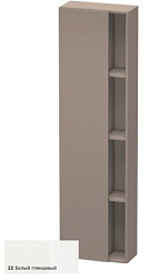 Шкаф-колонна DuraStyle 50х24х180 см, корпус-базальт матовый, фронт-белый глянцевый, левый, подвесной монтаж, Duravit DS1248L2243 Duravit