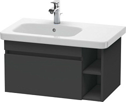 Модуль под раковину DuraStyle 73х44,8х39,8 см, для чаши слева, графит матовый, Duravit DS639404949 Duravit
