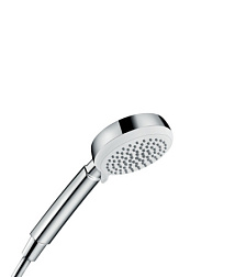 Душевая лейка Crometta Vario vario, 4 режима, хром/белый, без шланга, Hansgrohe 26824400 Hansgrohe