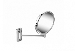 Настенное косметическое зеркало для ванной круглое, 20 см, хром, Geesa 911085 Geesa
