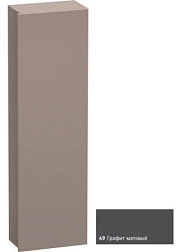 Шкаф-колонна DuraStyle 40х24х140 см, фронт - графит матовый, корпус -  базальт матовый, правый, подвесной монтаж, Duravit DS1218R4943 Duravit