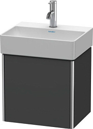 Модуль под раковину XSquare 43,4х34х39,7 см, графит матовый, петли слева, система push-to-open, Duravit XS4060L4949 Duravit