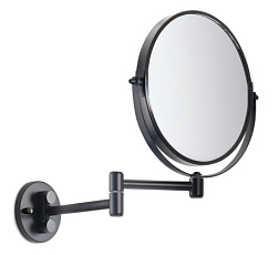 Настенное косметическое зеркало для ванной Michel 3х, матовый, цвет черный, Gedy 2104(14) Gedy
