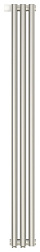 Отопительный дизайн-радиатор Эстет 13,5х120 см, 3 секции, левый, матовый белый, однорядный коаксиальный, Сунержа 30-0320-1203 Сунержа
