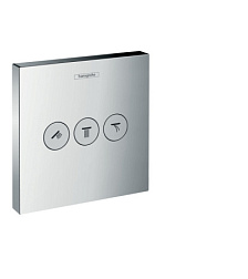 Лицевая часть встраиваемого переключателя Shower Select 3 функции, Hansgrohe 15764000 Hansgrohe