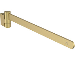 Рожковый полотенцедержатель Conca 45 см, шлифованное, округлый дизайн, одинарный, золото, поворотный, Ideal Standard T5394A2 Ideal Standard