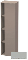 Шкаф-колонна DuraStyle 50х36х180 см, корпус-базальт матовый, фронт-бетонно-серый матовый, правый, подвесной монтаж, Duravit DS1249R0743 Duravit