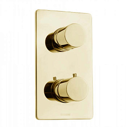 Лицевая часть встраиваемого смесителя OKI/TEO термостат, 5 функций, золото, Bossini Z00002.021 Bossini