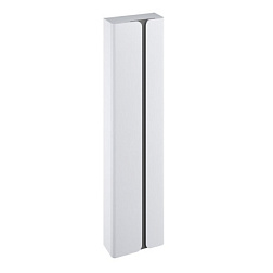 Шкаф-колонна Balance 40х17,5х160 см, корпус - графит, дверцы - белый блестящий лак, реверсивная установка двери, подвесной монтаж, Ravak X000001374 Ravak
