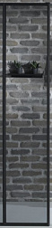 Дополнительная секция для душ. ограждения Nouvelle Vague 40х200 см, 6 мм, черный профиль, Jacob Delafon E94WI40-B1 Jacob Delafon