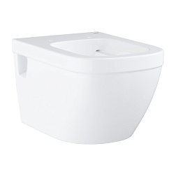 Подвесной унитаз Euro Ceramic 37,5х54 см, безободковый, без сиденья, Grohe 39538000 Grohe