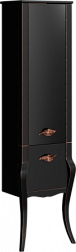 Шкаф-колонна Borgia 48,2х35х182 см, черный, реверсивная установка двери, Clarberg BOR0548BLK Clarberg