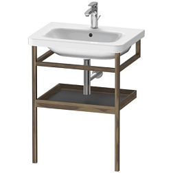 Консоль для раковины DuraStyle 59х44х80,5 см, чёрный орех / графит матовый, Duravit DS988104977 Duravit