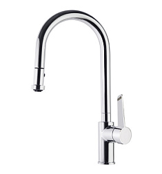 Смеситель для кухни с выдвижной лейкой Kitchen Swing 2 типа струи, латунь, Ramon Soler 387901V2MC Ramon Soler