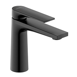 Смеситель для умывальника Tulum матовый, неповоротный излив, чёрный цвет, без донного клапана, Duravit TU1020002046 Duravit