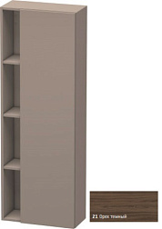 Шкаф-колонна DuraStyle 50х24х140 см, корпус-базальт матовый, фронт-орех темный, правый, подвесной монтаж, Duravit DS1238R2143 Duravit