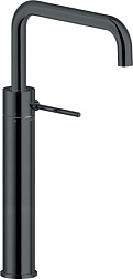 Высокий смеситель на столешницу Velis 31,2 см, поворотный излив, чёрный цвет, без донного клапана, Nobili VE125158/2FLP Nobili