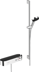 Настенный смеситель без излива Pulsify с лейкой, термостат, Hansgrohe 24270000 Hansgrohe
