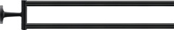 Рожковый полотенцедержатель Starck T 46,5 см, матовый, цвет черный, двойной, поворотный, Duravit 0099414600 Duravit