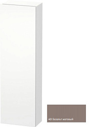 Шкаф-колонна DuraStyle 40х24х140 см, фронт - базальт матовый, корпус -  белый матовый, правый, подвесной монтаж, Duravit DS1218R4318 Duravit