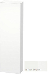 Шкаф-колонна DuraStyle 40х24х140 см, фронт - белый глянцевый, корпус -  белый матовый, левый, подвесной монтаж, Duravit DS1218L2218 Duravit