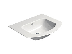 Подвесная раковина Pura 52х44х16,5 см, extraglaze, санфаянс, GSI 8830111 GSI