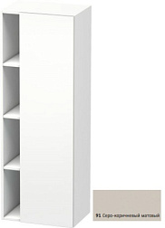 Шкаф-колонна DuraStyle 50х36х140 см, корпус-белый матовый, фронт-серо-коричневый, правый, подвесной монтаж, Duravit DS1239R9118 Duravit