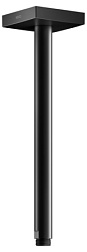 Потолочный кронштейн для верхнего душа IXMO матовый, отражатель квадратный, 30 см, чёрный цвет, Keuco 53089370302 Keuco