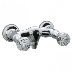 Настенный смеситель без излива Elizabeth Chic ручки swarovski, без лейки, Fima Carlo Frattini F5085/1CCR Fima Carlo Frattini