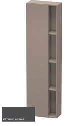 Шкаф-колонна DuraStyle 50х24х180 см, корпус-базальт матовый, фронт-графит матовый, левый, подвесной монтаж, Duravit DS1248L4943 Duravit