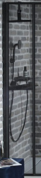 Дополнительная секция для душ. ограждения Nouvelle Vague 30х200 см, зеркальн., 6 мм, черный профиль, Jacob Delafon E94WI30-MZ Jacob Delafon
