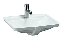 Встраиваемая снизу раковина Pro S 52,5х49 см, с полкой, санфарфор, Laufen 8.1196.6.000.109.1 Laufen