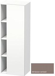 Шкаф-колонна DuraStyle 50х36х140 см, корпус-белый матовый, фронт-базальт матовый, правый, подвесной монтаж, Duravit DS1239R4318 Duravit
