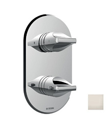 Лицевая часть встраиваемого смесителя Apice шлифованный, термостат, 5 функций, никель, Bossini Z00500.094 Bossini